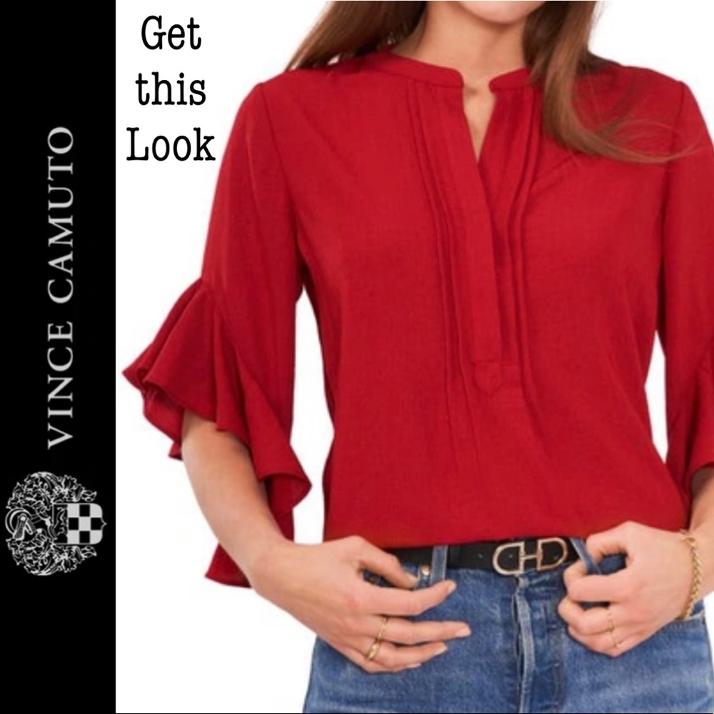 Vince Camuto | Flutter Sleeve Blouse